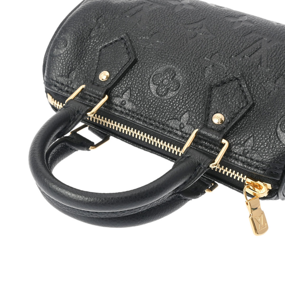 Louis Vuitton Leather Handbag Empreinte Speedy Black - Picture 3 of 11
